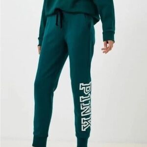 PINK Victoria's Secret Dark Green joggers M